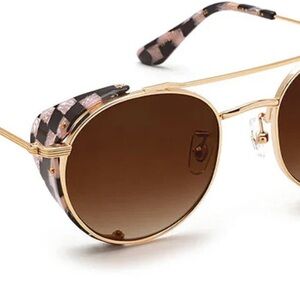 KREWE TCHOUP Blinker Sunglasses with Brown Lenses